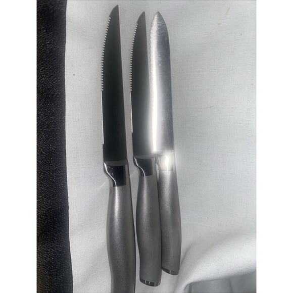 3 Henckels Modernist Knife Stainless Steel 5" Blade Utility (1) & Steak (2) - Picture 1 of 6